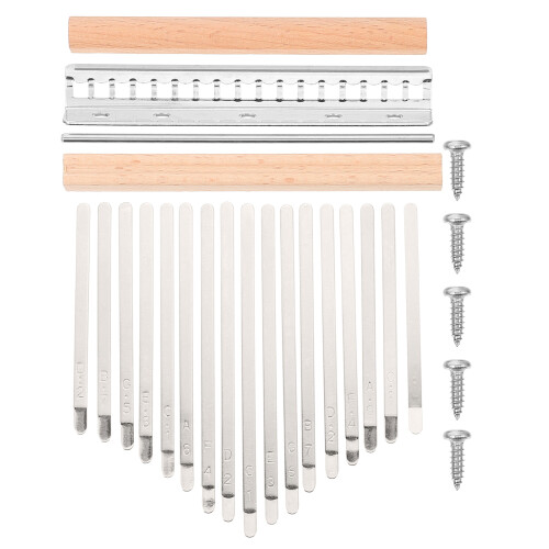 15Ensembles Ensemble DIY Kalimba Argenté Bois Pour Musicale 2