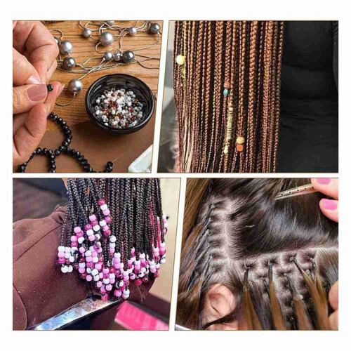 Hair Extensions Loop Needle Threader Pulling Hook, Needle Threaders with Wooden Handle Bead Threader for Hair Extension