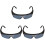 3Pièces Lunettes De Soudure Pièce Multicolores Protection 4