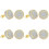 4Paires Boucles D'oreilles Métal Délicates Style Punk Coloré 7