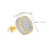 4Paires Boucles D'oreilles Métal Délicates Style Punk Coloré 11
