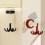 360 Degrees Rotating Folding Hook, Self-Adhesive Suction Cup Hooks Rotating Kitchen Utensil Holder Green 2