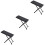 3Pièces Repose-Pied Guitare Durable Bois Fer Noir Classique 6