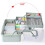 3-Layer Plastic Dividing Storage Box  Organizer and Storage with Adjustable Spacers Portable Handled Organizer 8