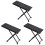 3Pièces Repose-Pied Guitare Durable Bois Fer Noir Classique 4