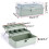 3-Layer Plastic Dividing Storage Box  Organizer and Storage with Adjustable Spacers Portable Handled Organizer 8