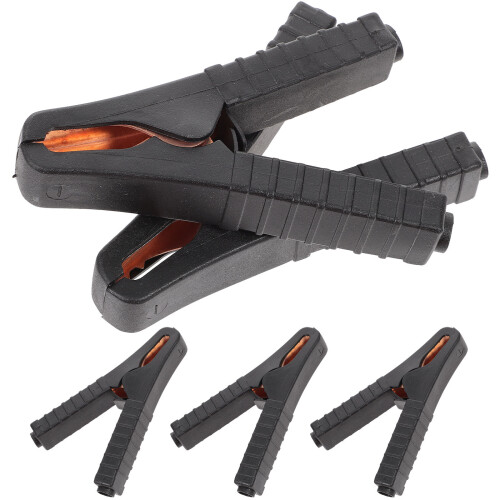 10Pcs Copper Plated Black Battery Clamps for Car and Electrical Use