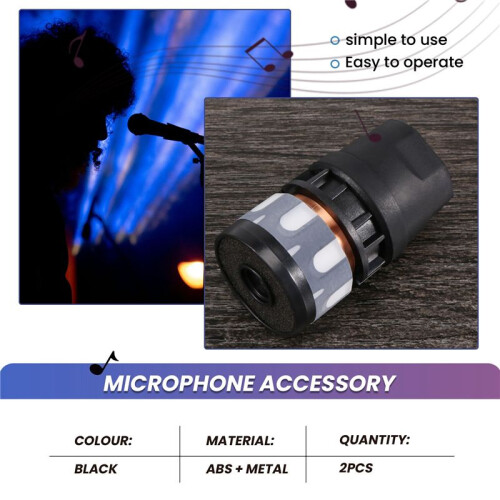N-813 2PCS Microphone Cartridge Dynamic Microphones Core Capsule Universal Mic Replace Repair 1