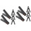 10Pcs Copper Plated Black Battery Clamps for Car and Electrical Use 4