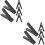 10Pcs Copper Plated Black Battery Clamps for Car and Electrical Use 6