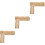 3Pcs Khaki Hamster Platform Toy with Ladder for Cage Decor 7
