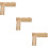 3Pcs Khaki Hamster Platform Toy with Ladder for Cage Decor 11