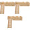 3Pcs Khaki Hamster Platform Toy with Ladder for Cage Decor 5
