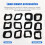 12Pcs String Trimmer Air Filter Kit for  TH23D TH26D TH23 TH26 TJ27 Trimmer Engine Replacement Parts for 11010-2530 5