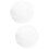 2Pcs Clear Acrylic Round Discs White Grease-Proof Display Board 9