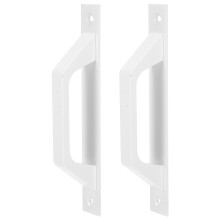 6Pcs White Antique Alloy Door Handle Durable Industrial Style Bar Pull