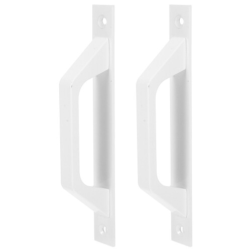 6Pcs White Antique Alloy Door Handle Durable Industrial Style Bar Pull