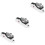 3Pcs Plastic Electric Sharpener for Kitchen Cutlery Scissors White 7