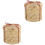 2Pcs Portable Wicker Storage Box Round Straw Desktop Organizing Basket 5