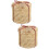 2Pcs Portable Wicker Storage Box Round Straw Desktop Organizing Basket 9