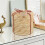 2Pcs Portable Wicker Storage Box Round Straw Desktop Organizing Basket 11