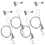 8Sets Heavy Duty Silver Picture Hanging String for Frames DIY Tools 1