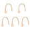 5Pcs Chunky Round Wood Yarn Markers Multi Color Tools 4