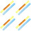 4Pcs Pc Adult Rain Ponchos Assorted Colors Lightweight Emergency Use 6