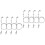 8Sets Heavy Duty Silver Picture Hanging String for Frames DIY Tools 6