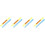 4Pcs Pc Adult Rain Ponchos Assorted Colors Lightweight Emergency Use 5