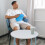 6Pcs Lightweight PVC Round Elastic Table Covers with Flannel Backing 6