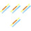 4Pcs Pc Adult Rain Ponchos Assorted Colors Lightweight Emergency Use 4