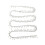 2Pcs Silver Rhinestone Tassel Chain Durable Clothing Decor Accessory 1