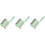 3Pcs Compact Green Pet Hair Removal Rollers Easy Grip Household Tool 4