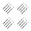 16Pcs Black Durable Polyester Walking Stick Wrist Straps Anti-Slip 10