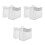 3Pcs Breathable Mesh Bath Toy Storage Bag White Tub Organizer 10