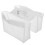 3Pcs Breathable Mesh Bath Toy Storage Bag White Tub Organizer 3