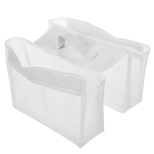 3Pcs Breathable Mesh Bath Toy Storage Bag White Tub Organizer 2
