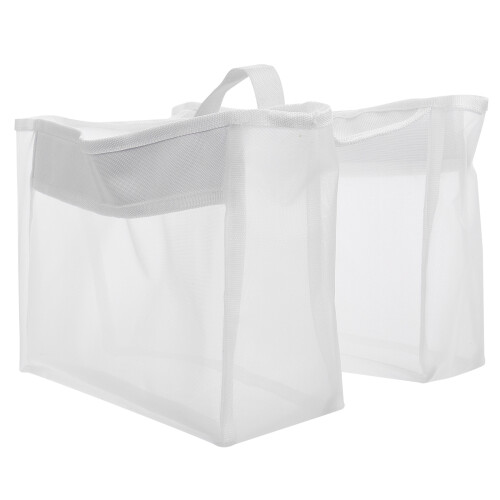 3Pcs Breathable Mesh Bath Toy Storage Bag White Tub Organizer 1