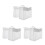 3Pcs Breathable Mesh Bath Toy Storage Bag White Tub Organizer 7