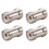 8Pcs Easy Install Golden Copper Intercom Connector Adapter for Devices 1