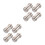 8Pcs Easy Install Golden Copper Intercom Connector Adapter for Devices 8