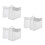 3Pcs Breathable Mesh Bath Toy Storage Bag White Tub Organizer 6