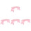 4Pcs Pink Nail Table Arm Rest for Nails Foldable Hand Cushion 4