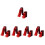 10Pcs Bamboo Chinese Allegro Clapper for Drama and Performance Use 7
