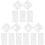 3Sets Portable White Pet DIY Christmas Spray Paint Stencils 4