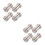 8Pcs Easy Install Golden Copper Intercom Connector Adapter for Devices 9