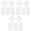 3Sets Portable White Pet DIY Christmas Spray Paint Stencils 5