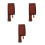 3Pcs Brown Artificial Covers Cutter Protectors 6