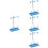 4Sets Durable Plastic Thread Rack Sky-Blue for Home Sewing Use 5